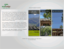 Tablet Screenshot of ecolodge.asia