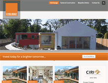 Tablet Screenshot of ecolodge.ie