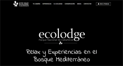 Desktop Screenshot of ecolodge.es