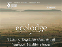 Tablet Screenshot of ecolodge.es